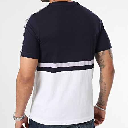 Sergio Tacchini - Tee Shirt Gradiente 40538 Bleu Marine Blanc Violet
