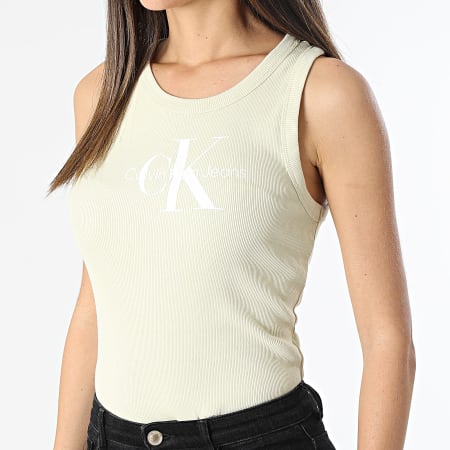 Calvin Klein - Camiseta de tirantes para mujer 3160 Verde claro