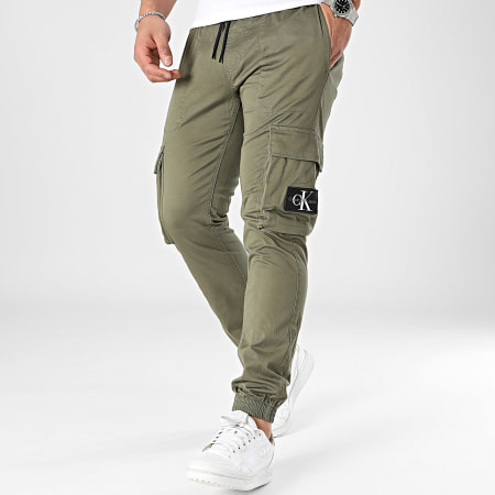 Calvin Klein - 4696 Pantalones cargo verde caqui
