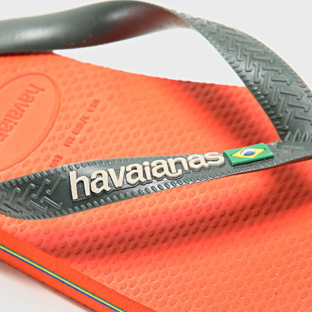 Havaianas - Chanclas Brasil Logo Naranja