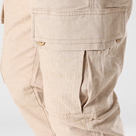 Indicode Jeans - Safi 60-345 Pantaloni cargo beige