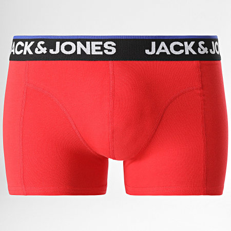 Jack And Jones - Juego de 5 calzoncillos bóxer Topline Solid Azul real Rojo Naranja Verde Azul marino