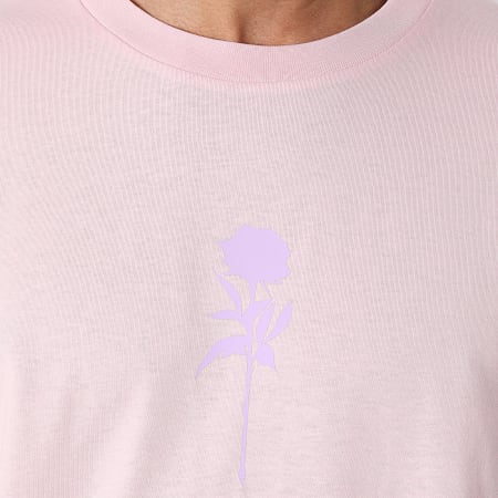 Luxury Lovers - Camiseta oversize Rosas Rosa Lavanda