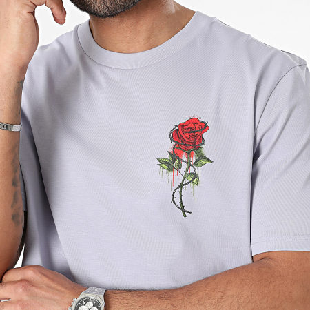 Luxury Lovers - Camiseta oversize Roses Barbed Lavender