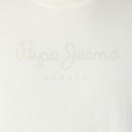 Pepe Jeans - Tee Shirt Manches Longues Eggo PM508209 Beige