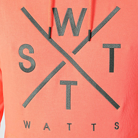 Watts - Sweat Capuche Spray Rose Fluo