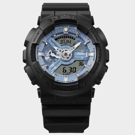 Casio - Reloj G-Shock GA-110CD Negro Azul Claro