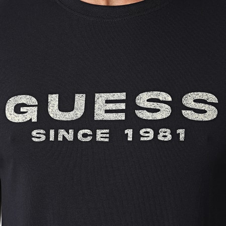 Guess - Tee Shirt M4GI61-J1314 Bleu Marine