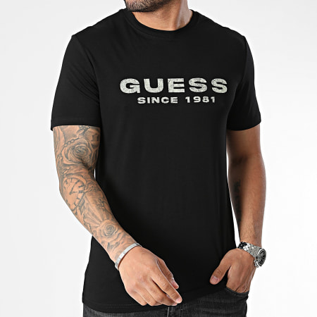 Guess - Camiseta M4GI61-J1314 Negro