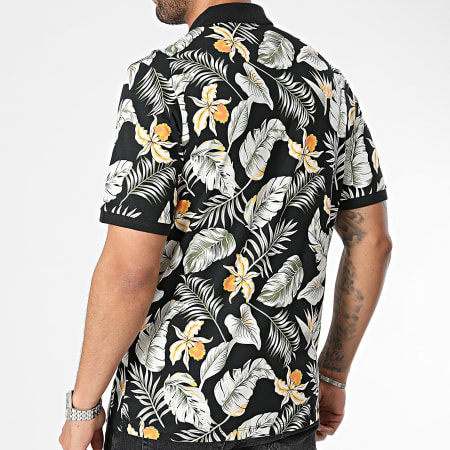 Jack And Jones - Polo Manches Courtes Chill Noir Floral
