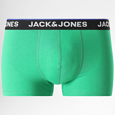 Jack And Jones - Set di 5 boxer solidi Topline Blu Reale Rosso Arancione Verde Blu Navy