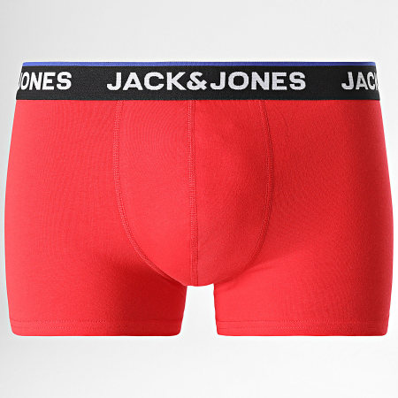 Jack And Jones - Lot De 5 Boxers Topline Solid Bleu Roi Rouge Orange Vert Bleu Marine