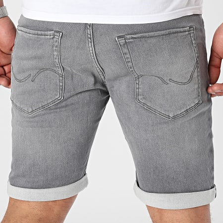 Jack And Jones - Pantaloncini di jeans Rick Icon Grigio