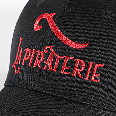 La Piraterie - Casquette Logo Noir Rouge