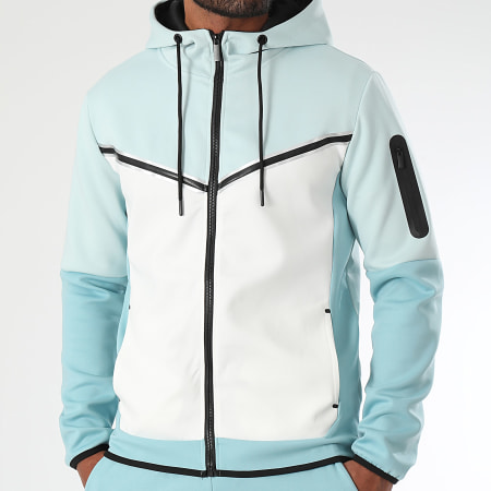 LBO - Ensemble De Survetement 0209 Turquoise Blanc