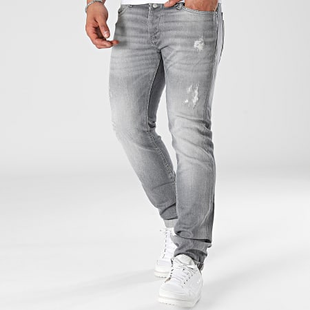 Le Temps Des Cerises - Jeans slim 711 grigio antracite