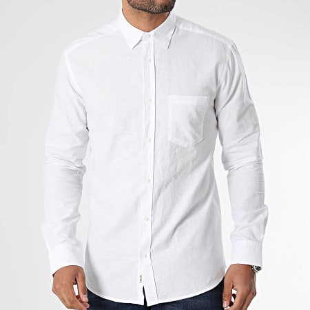 Only And Sons - Chemise Manches Longues Roan Blanc