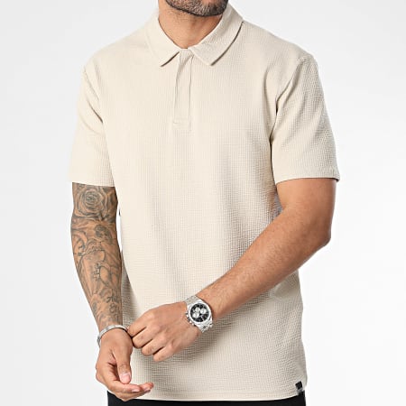 Only And Sons - Polo Manches Courtes Kian Beige