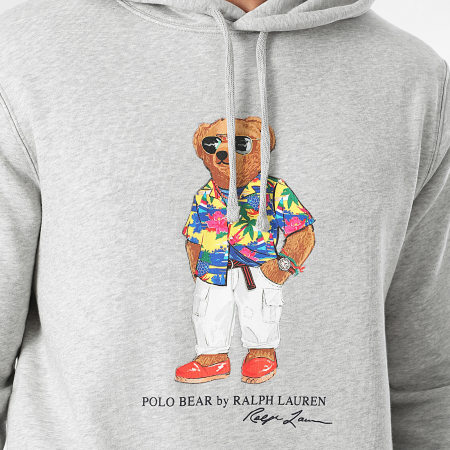 Polo Ralph Lauren - Sweat Capuche Polo Bear Gris