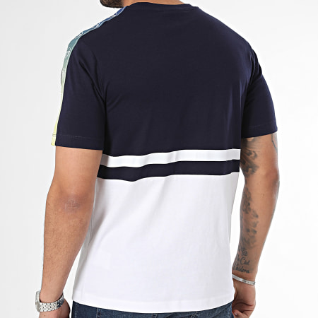 Sergio Tacchini - Tee Shirt Gradiente 40538 Bleu Marine Blanc
