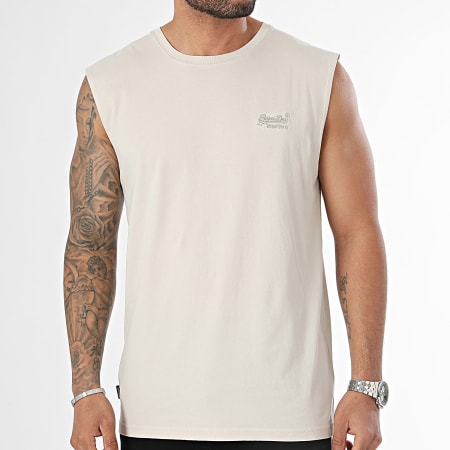 Superdry - Camiseta de tirantes Essential M6010820A Beige