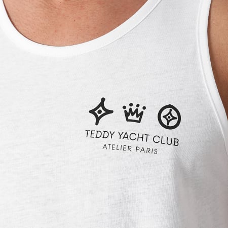 Teddy Yacht Club - Camiseta de tirantes Atelier Paris Blanco Negro