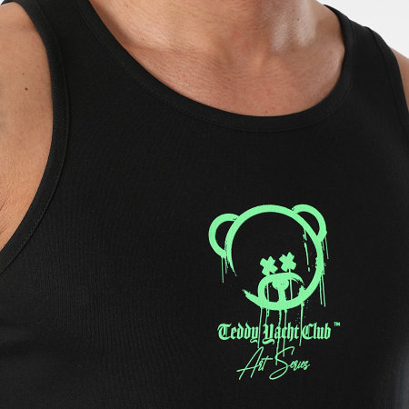 Teddy Yacht Club - Art Series Marcador Camiseta de Tirantes Negro Verde Fluorescente