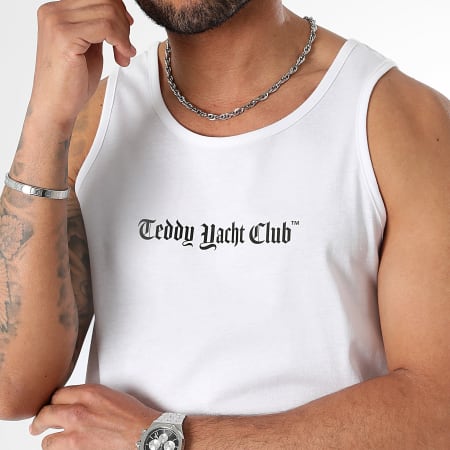 Teddy Yacht Club - Camiseta de tirantes Art Series Dripping Blanca