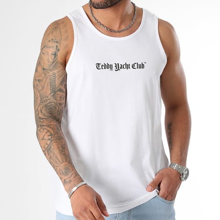 Teddy Yacht Club - Camiseta de tirantes Art Series Dripping Blanca