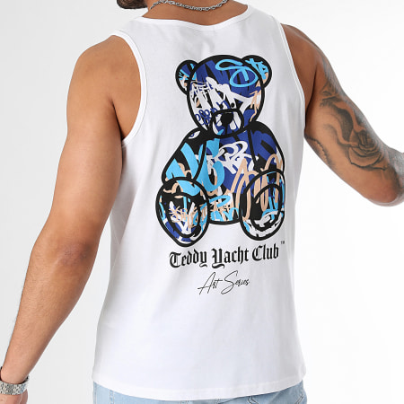 Teddy Yacht Club - Camiseta de tirantes Art Series Azul Blanco