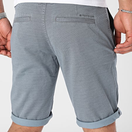 Tom Tailor - Pantalones cortos chinos 1040223-XX-10 Azul Gris