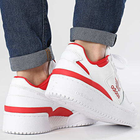 Adidas Originals - Baskets Femme Forum Bold IF1173 Footwear White Better Scarlet Bright Red