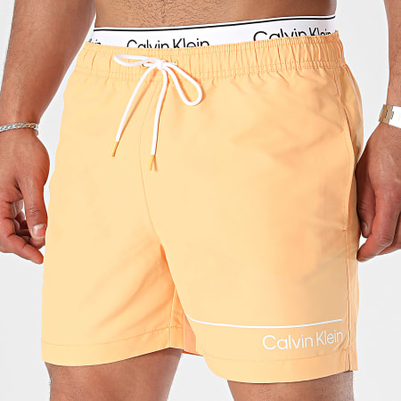 Calvin Klein - Pantaloncini da bagno doppi San Medium 0957 Arancione