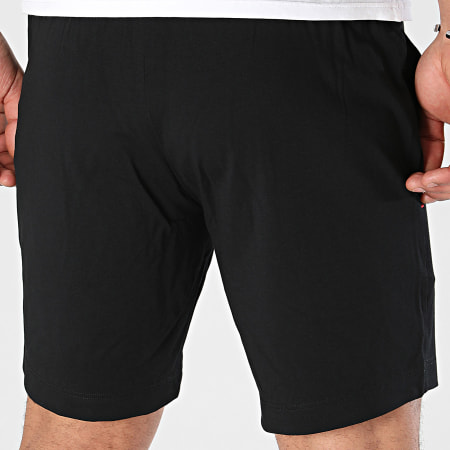HUGO - Pantalones cortos de jogging enlazados 50518679 Negro
