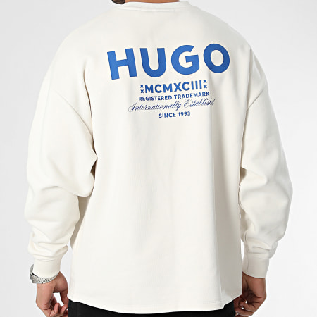 Hugo Blue - Sudadera de cuello redondo Naviu 50510732 Beige