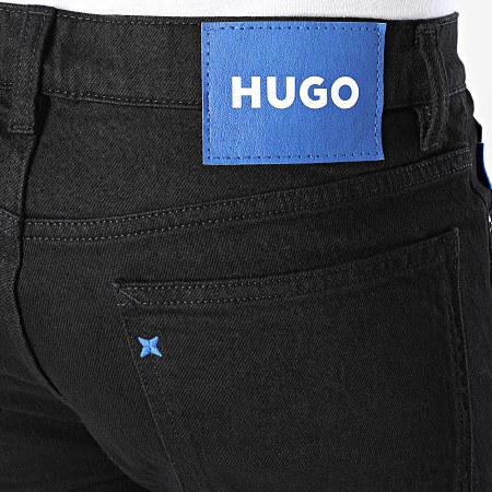 Hugo Blauw - Ash Slim Jeans 50511483 Zwart