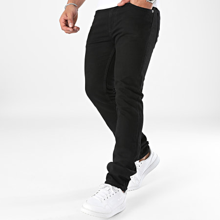 Hugo Blauw - Ash Slim Jeans 50511483 Zwart