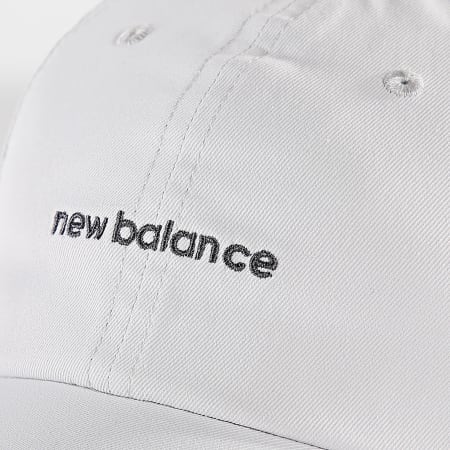 New Balance - Casquette Linear Logo Gris Clair