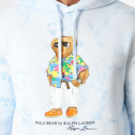 Polo Ralph Lauren - Sweat Capuche Polo Bear Bleu Ciel