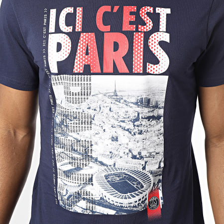 PSG - Camiseta Ici C'est Paris P15372C-CL02 Azul Marino