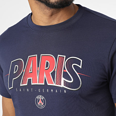 PSG - Tee Shirt Paris Saint-Germain P15370C-CL02 Bleu Marine