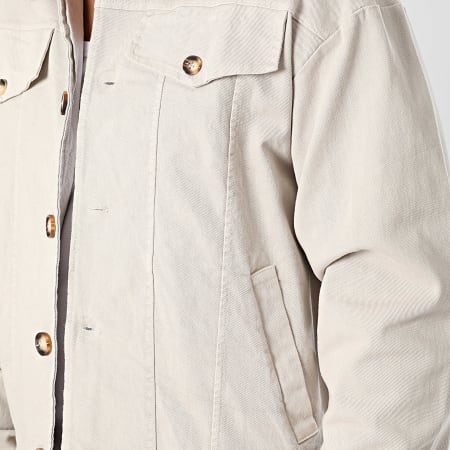 Aarhon - Set di pantaloni cargo e camicia oversize beige