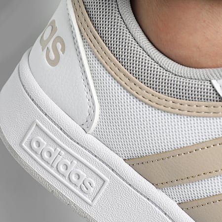 adidas - Hoops 3.0 Scarpe da ginnastica estive IG1488 Calzature Bianco Wonder Beige Grigio Due