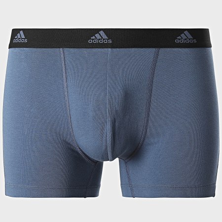 Adidas Sportswear - Set di 3 boxer 4A1M10 blu scuro grigio navy