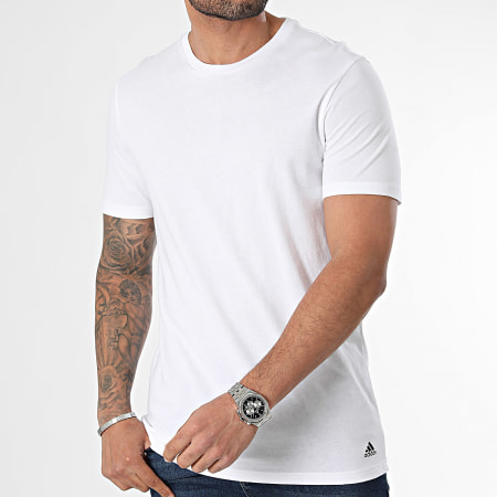 Adidas Sportswear - Lot De 3 Tee Shirts Active Core 4A1M04 Noir Blanc Gris Chiné