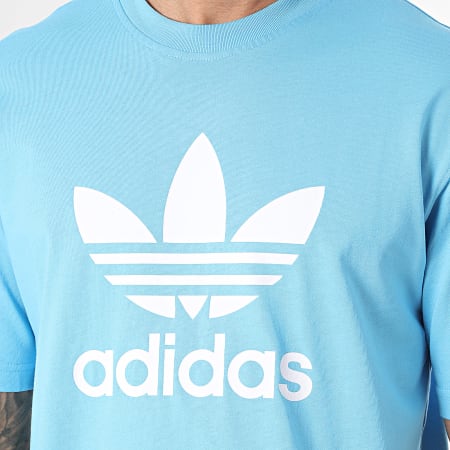 Adidas Originals - Camiseta Trefoil IR7980 Azul claro