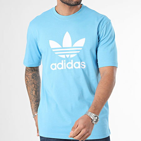 Adidas Originals - Tee Shirt Trefoil IR7980 Bleu Clair