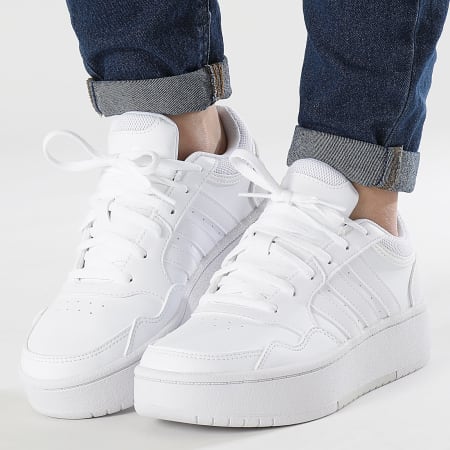 Adidas Originals - Baskets Femme Hoops 3.0 Bold ID2855 Footwear White Footwear White Dash Grey
