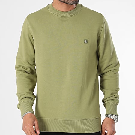 Calvin Klein - Felpa girocollo 5270 Verde Khaki