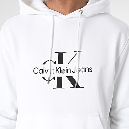 Calvin Klein - Felpa con cappuccio 5429 Bianco